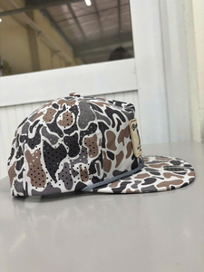 Casquette Snapback 5 Panneaux Personnalisée Camouflage Canard avec Patch, Visière Plate et Cordon, Style Baseball pour Streetwear Extérieur, Vente en Gros OEM Vietnam - Product Image 2