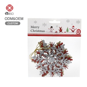 Bán Buôn Giá Rẻ Giá Chất Lượng Tốt Cây Giáng Sinh Trang Trí Hollow Long Lanh Bông Tuyết Trang Trí - Product Image 3