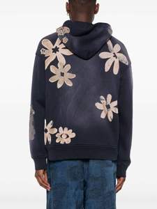 Vente en gros de sweats à capuche vintage délavés, qualité supérieure, effet délavé à l'acide, en coton mélangé épais, pour hommes, avec logo personnalisé - Product Image 3