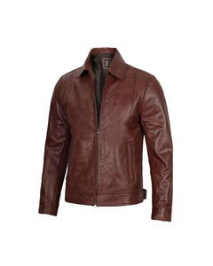 Premium <b>Mens</b> <b>Leather</b> <b>Jacket</b> Vintage Genuine <b>Leather</b> Timeless Classic Fashion Comfortable Everyday Wear - Product Image 4