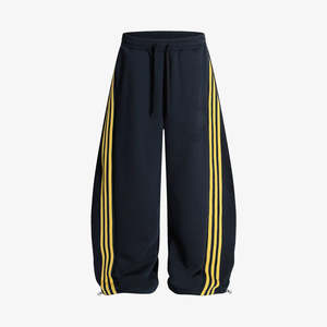 Pantalon ample et coupe-vent pour homme de haute qualité Pantalon large décontracté à motif droit avec cordon de serrage élastique blanc personnalisé - Product Image 5