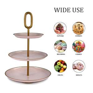 Support à gâteau en métal pour la vente en gros, idéal pour les décorations de fête à domicile, les mariages et les présentoirs à desserts - Product Image 3