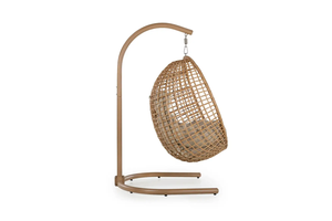 SOLACE Outdoor Rattan Egg <b>Swing</b> Chair with Cushion for Balcony Garden <b>Patio</b> Furniture - Product Image 4