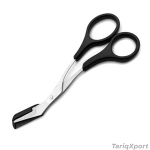 Tijeras de Aseo de Acero Inoxidable Premium para Hombre y Mujer, Tijeras de Precisión para Cejas y Barba con Peine para Peinar - Product Image 3
