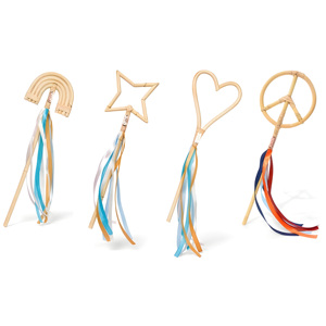 Baguette magique en rotin, jouet d'imitation pour enfant, ensemble de jouets faits à la main, baguettes de fée pour bébés et tout-petits - Product Image 1