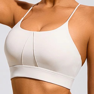 Nuevo Sujetador Deportivo de Yoga para Mujer 2024, Personalizado, Ligero, con Logotipo Frontal, Tirantes Ajustables, Soporte Alto, para Gimnasio y Entrenamiento - Product Image 4