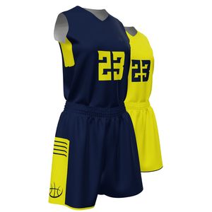 Maillot de basket-ball personnalisé en sublimation, ensemble sportif respirant en polyester, séchage rapide, tenue d'équipe, OEM ODM - Product Image 4