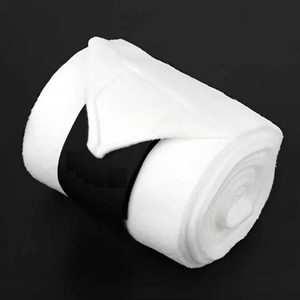 Bandages en mousse satinée pour chevaux, prix direct usine, doublure en polaire pour l'équitation, bandages équestres pour chevaux. - Product Image 5