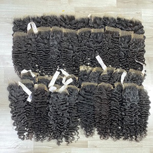 DENTELLE HD CHEVEUX CRUS CHEVEUX VIETNAMIENS Cheveux humains vierges TEXTURES BOUCLES POUR FEMMES NOIRES - Product Image 5