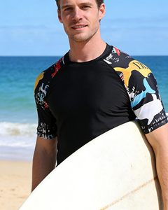 Men's <b>Swim</b> <b>Shirts</b> Sun Protection Knitted 3D Pattern Quick Dry 100% Polyester Customizable Fishing <b>T</b>-<b>Shirt</b> - Product Image 4