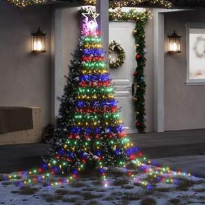 Lumières de Noël colorées en PVC et cuivre pour décorations festives - Product Image 1