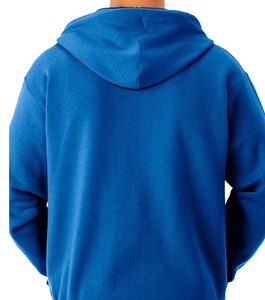 Sudadera con capucha para hombre, negra, de poliéster/rayón de alto gramaje, con cremallera, larga, de secado rápido, ecológica, con lavado ácido y efecto desgastado, ideal para verano. - Product Image 4
