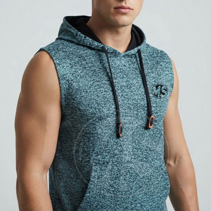 Pakistan Manufacture Solid Color Basics <b>Men</b> Gym <b>Hoodies</b> Custom Printed Logo Gym <b>Hoodies</b> <b>For</b> Adult - Product Image 4