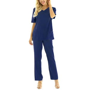 New Style Hot Selling Design Nurse Women Medical <b>Scrub</b> Uniform <b>Sets</b> Fashion <b>Scrubs</b> Uniforms <b>Sets</b> <b>Scrub</b> <b>Set</b> Women - Product Image 4