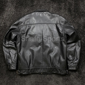 Wholesale Women's Sheep Skin Woven Quilted Motorcycle Jacket Custom Color Genuine Leather Outerwear with Leather Jackets - Product Image 3