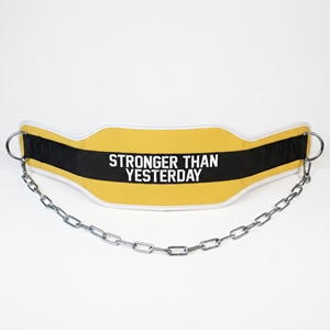 Ceinture de musculation en néoprène avec chaîne pour entraînement de force intensif, ceinture de musculation avec chaîne en acier - Product Image 1