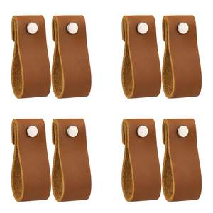 Boutons en cuir de luxe poignées de meubles prix compétitif pour cuisine chambre salle de bain armoires commodes et tiroirs - Product Image 2