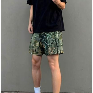 Shorts de sport personnalisés en polyester haute résistance, coupe ample, taille mi-haute avec cordon de serrage, motif camouflage, pour hommes - Product Image 5