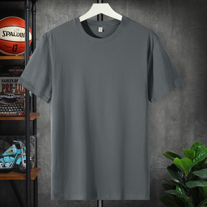 Camiseta TWS de algodón de alta calidad para hombre, camiseta de manga corta con cuello redondo, impresión personalizada, tela de costilla serigrafiada, camiseta al por mayor para hombre - Product Image 6