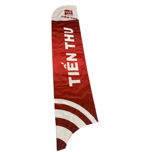 Bandera de Pluma Roja y Blanca de Poliéster con Impresión Digital, Pancarta Promocional Resistente - Product Image 4
