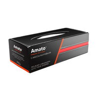 Caja de pañuelos para coche Amato Automotive Premium, organizadores para coche en rojo/negro con dispensador automático de pañuelos