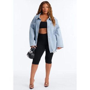 Chaqueta Vaquera de Invierno para Mujer con Logotipo Personalizado 2026 / Chaqueta Vaquera de Invierno para Mujer, Transpirable, para Exteriores, con Logotipo Personalizado, Talla Grande, OEM - Product Image 3