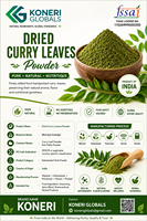 Poudre de feuilles de curry 100 % pure déshydratée, arôme intense, qualité alimentaire pour applications culinaires, assaisonnements pour la transformation alimentaire, vente en gros