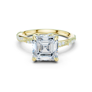 Anillo Exclusivo con Corte Asscher, Hecho a Medida, Certificado por GRA, Diseño Elegante Hecho a Mano, Ideal para Compradores, Joyería de Alta Calidad - Product Image 1