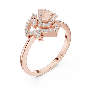 แหวนเพชรโมอิสซาไนต์เงินแท้ 925 ชุบทองคำขาว 14K สำหรับผู้หญิง รับรองโดย IGI สไตล์คลาสสิก เหมาะสำหรับใส่ทุกวัน |   การเจียระไนแบบบริลเลียนท์คัท |   เพชรใหม่ - Product Image 2