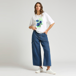 Ropa Deportiva para Compradores Mayoristas, Camiseta de Cuello Redondo para Mujer, Algodón y Elastano, Elástica, Ajustada, Manga Corta, para Gimnasio - Product Image 6