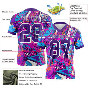 Collection de maillots de football professionnels personnalisés, maillot de match pour adulte, maillot de football américain personnalisé - Product Image 5