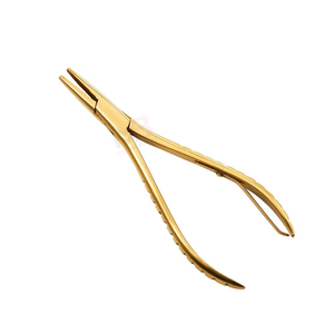 Modern Stylish Professional Hair Pliers Hair <b>Extension</b> Tools Micro <b>Bead</b> Hair <b>Extensions</b> Gold Color Plier - Product Image 1