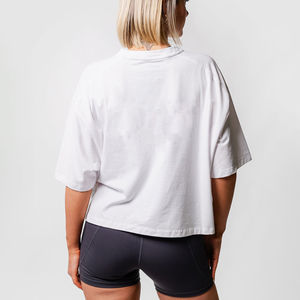 เสื้อครอปท็อปผู้หญิงคุณภาพสูง สำหรับใส่กลางแจ้ง ทำจากผ้าฝ้าย เสื้อครอปท็อปผู้หญิงขายดีที่สุด - Product Image 2