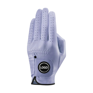 Gants de golf en cuir noir, à doigts entiers, antidérapants, avec sangle de poignet réglable, respirants, unisexes, toutes saisons - Product Image 1
