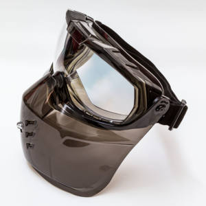 Masque de protection visuelle industriel optimal, masque de sécurité, protection frontale, protection faciale en polycarbonate, anti-poussière, anti-rayures, protection UV, gris - Product Image 2