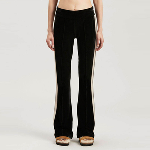 High Quality Summer <b>Women's</b> Pants Trousers <b>Straights</b> Wide <b>Leg</b> Casual Loose Style Flared Sweatpants Baggy <b>Joggers</b> 100% Cotton - Product Image 3