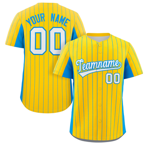 Maillot de baseball personnalisé noir et rouge à rayures fines, uniforme d'équipe boutonné, sublimé, en polyester anti-humidité, chemise de sport OEM - Product Image 6