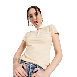 T-shirt décontracté à manches courtes pour femmes, style tendance personnalisé, qualité supérieure, tissu en coton premium, polo pour un confort quotidien - Product Image 2