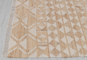 Alfombra de yute de fibra natural tejida a mano con diseño Kilim marroquí alfombras de yute sostenibles exportador mayorista India - Product Image 4