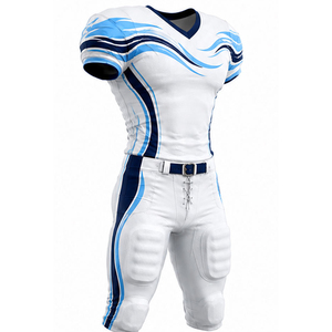 Maillot de football américain personnalisé robuste et respirant avec numéros et nom d'équipe en sergé pour tournois et clubs - Product Image 3