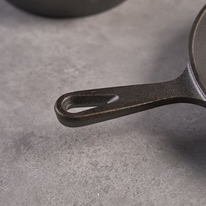 Set di Padelle in Ghisa WANGYUANJI, Utensili da Cucina Multifunzionali per Esterni, Padella Non Rivestita con Manico, Misure 6.3INCH e 9.8INCH per Uso Domestico - Product Image 5