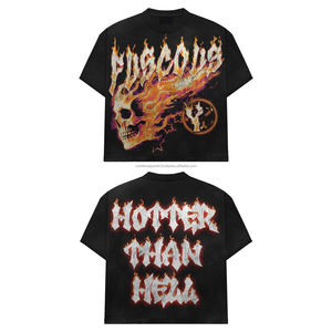 เสื้อยืดคอกลมทรงบ็อกซี่ ผ้าคอตตอน 100% หนัก 250-300 แกรม พิมพ์ลายสกรีน ออกแบบเองได้ สำหรับผู้ชาย ไซส์ใหญ่พิเศษ - Product Image 1