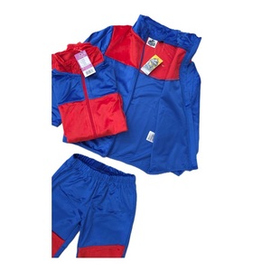 Ensemble de survêtement décontracté pour garçon, panneaux bleus et rouges, taille élastique, bande en polyester, toucher agréable, fournisseur du Bangladesh - Product Image 4