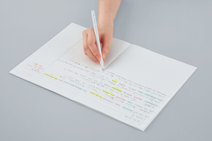 Japanese KOKUYO Campus A6 Spiral Binding Paper Flat <b>Notebook</b> 3 Pack 7mm <b>Dotted</b> A-Ruled 30 Sheets Each for School Study Notes - Product Image 4