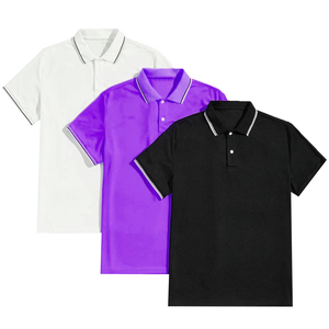 Polo de Manga Corta para Hombre, Color Sólido, Algodón Piqué, Corte Regular, Estilo Casual, Verde Oliva, Diseño con Botones, Tejido de Punto, Último Modelo 2026 - Product Image 1
