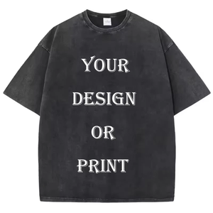Custom Unisex Cotton Washed T <b>Shirt</b> Harajuku Retro Jersey Breathable Lightweight Quick Dry Printed <b>Y2K</b> T <b>Shirt</b> For Men - Product Image 1