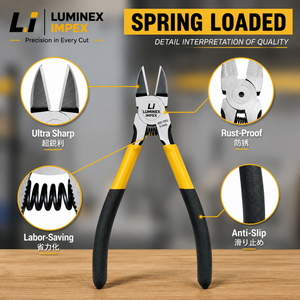 LUMINEX IMPEX LUB=113 <b>Long</b> <b>Nose</b> Stainless Steel Lightweight Smooth Work Jewelry Making Polishing Pliers for Bracelet Making DIY - Product Image 5