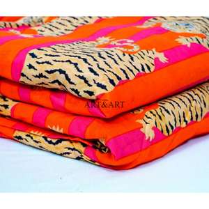 Tela Estampada con Diseño de Tigre Hecha a Medida, 100% Algodón, Adecuada para Artículos del Hogar, Ropa y Diseños Personalizados - Product Image 2