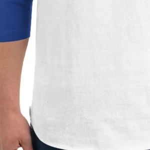 เสื้อยืดเบสบอลพิมพ์ลายสำหรับผู้ชาย แขน 3/4 แบบแร็กแลน คอกลม สไตล์ลำลอง สีตัดกัน ลายกราฟิก เสื้อยืดสั่งทำขายส่ง - Product Image 6