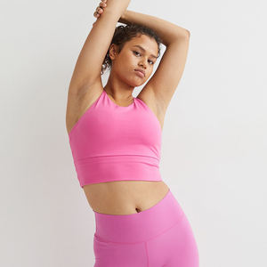 Soutien-gorge de sport en nylon et élasthanne respirant et léger, personnalisé, pour femmes adultes, grandes tailles, sans couture, vente en gros - Product Image 2